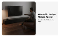 Media Console with Nesting Tables Modern Minimalist aesthetic media center