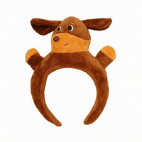 Cartoon Dog Headband Paw Details Dress-up Item Comfortable to Wear