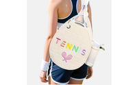Large Capacity Tennis Backpack Portable Badminton Racket Bag Double Shoulder Straps Pickleball Racket Bag Stylish Design for Outdoor, Sports Court