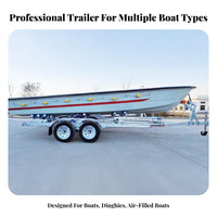 Inflatable Boat Trailer Hot Galvanized Boat Trailer Towing Equipment for Assistance Teams, Fishermen, Coastal Areas, Lakeside