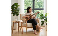 Ukulele Bass with Slotted Headstock 4-String Bass Ukulele Beginner-Friendly Instrument for Beginners
