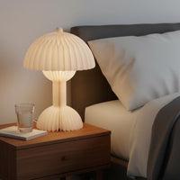 Nordic Design Honeycomb Paper Night Light Simple Design Pleated Paper Table Lamp Indoor Lighting for Bedroom, Living Room, Nursery