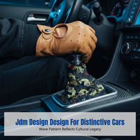 JDM Style Gear Lever, Universal Car Upgrade, Japanese Wave, Polyester