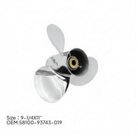 Outboards Boat Propeller Resistant Stainless Steel Propeller Polished for Boats