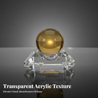 Acrylic Display Stand Minimalist Sphere Stand Versatile Ball Base for Shop Owners, Collectors, Showroom, Commerce Show, Office