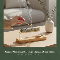 Incense Stick Burner 4 in 1 Design Home Decor Multi Purpose Use Minimalist Style for Meditation Lovers, Homeowners, Bedroom, Spa
