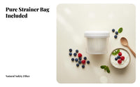 Multi-Purpose Greek Yogurt Strainer Multifunctional Whey Separator Food-Grade Material for Home Cooks, Health Enthusiasts, Refrigerator