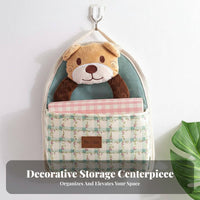 Wall Hanging Storage Area Saving Material over Door Storage Pouch Multipurpose over the Door Pocket Organizer for Kids, Bedroom, Dorm Room