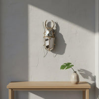 Wall Mirror Meticulous Craftsmanship Stag Beetle Wall Mirror Vintage Sculpture Antique-Design House Decoration