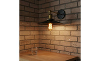 Wall Sconce Wrought Iron Wall Light 180 Degrees Rotation Adjustable Swing Arm Lamp for Cafe