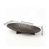 Hammered Metal Tray Modern Aluminum Tray Handcrafted Bowl for Coffee Table, Sideboard