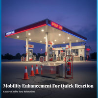 Stainless Steel Sand Cabinet Customizable Text for Gas Stations, Industrial Site