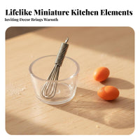 Realistic Design Dollhouse Kitchen Scene Prop Highly Elaboration Ed Dollhouse Kitchen Miniatures DIY Friendly for Collectors, Kids