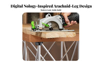 Foldable Radiating Leg Table Base Foldable Radiating Leg Workbench Stand Folding Design Portable Work Table Legs for Woodworkers, DIY Enthusiasts