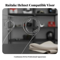 Helmet Visor Sun Protection Lens Transparent Guard Gear Accessory for Bikers, Adults, Outdoor Riding, Commuting, Daily Commute