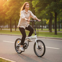 20 Inch Folding Bike Adjustable Handlebar Portable Commuter Bicycle for Adults