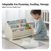 Large Capacity House-Shaped Modular Storage Single Piece Multi-Functional Design Toy Organizer Safety Rounded Corners children's Furniture Child-Friendly Height for Toddlers, Infants, Parents, Playroom, Nursery, Kindergarten, Living Room