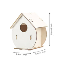 Paint Your Own Paintable Wooden Birdhouse Easy to Assemble DIY Birdhouse Kit Arts and Crafts for Outdoor, Yard