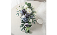 Ready to Use Artificial Bridal Floral Arrangement Realistic Look European Design Bridal Floral Arrangement Keepsake Verdant Greenery for Brides, Photo Session