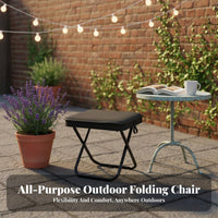 Foldable Design Collapsible Stool Lightweight space-saving Collapsible Stool Quick Setup Camping Chair long-lasting for catchermen, adventurers, catching, Backyard, journey, Hiking
