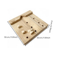 Non-Slip Desktop Holding Board Multi-Hole Design Bench Hook Portable Woodworking Bench Stop Board for Woodworkers