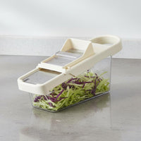 Stainless Steel Mandoline Cutter with Container Vegetable Grater Box Safety Potato Shredder Tool Rust-Proof