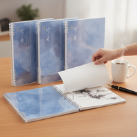 B5/A5 Chinese Style Coil Notebook with Thickened Lined Pages