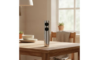 Vase with Cutouts Silver Finishout Vase Modern for Tabletop, Mantel