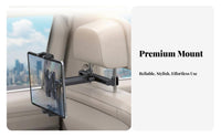 Car Headrest Tablet Mount Universal Compatibility Car Headrest Tablet Holder Rear Seat Phone Holder Hands-Unrestricted Viewing