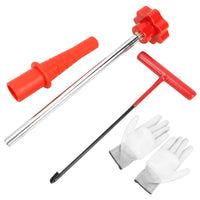 4 Pieces Tire Valve Service Kit Non-Slip Valve Stem Installation Tool Stem Remover Comfortable Portable for Mechanics, Garage