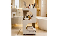Open-Frame Rolling Salon Trolley Space-Saving Salon Trolley Sturdy Mobile Storage Cart with Wheels Long-Lasting for Beauticians