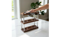 Espressos Tamper Station Countertop Espressos Organizer with Tool Slots Organized Coffee Tool Holder for Baristas