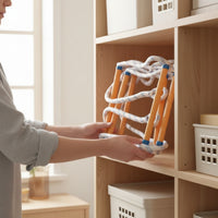 Lightweight Rope Ladder with Resin Rungs