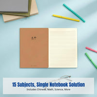 Notebook, Stitched Classroom Subject Book, Multi-Subject, For Students, Chinese, Math, English, Inspirational Quotes