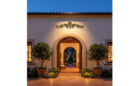 Gate Ornament with Scrollwork Stainless Steel Gate Topper Balanced for Homeowners, Courtyard Gates