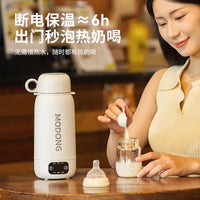 2025新款便携式烧水壶家用旅行车载户外保温一体恒温电热杯大容量