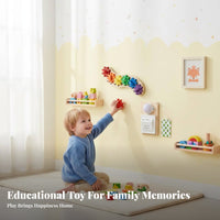 Caterpillar Gear Board Rotating Cogs Educational Caterpillar Toy Develops Fine Movement Skills Early Learning Item for on Busy Boards, Nursery