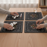 American Style Mahjong Table Mat with Game Rules, Non-Slip, Sound-Dampening, Thickened