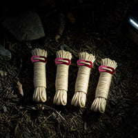 4mm Reflective Guy Ropes for Outdoor Canopy and Tent Poles - Windproof Camping Rope with Adjusters