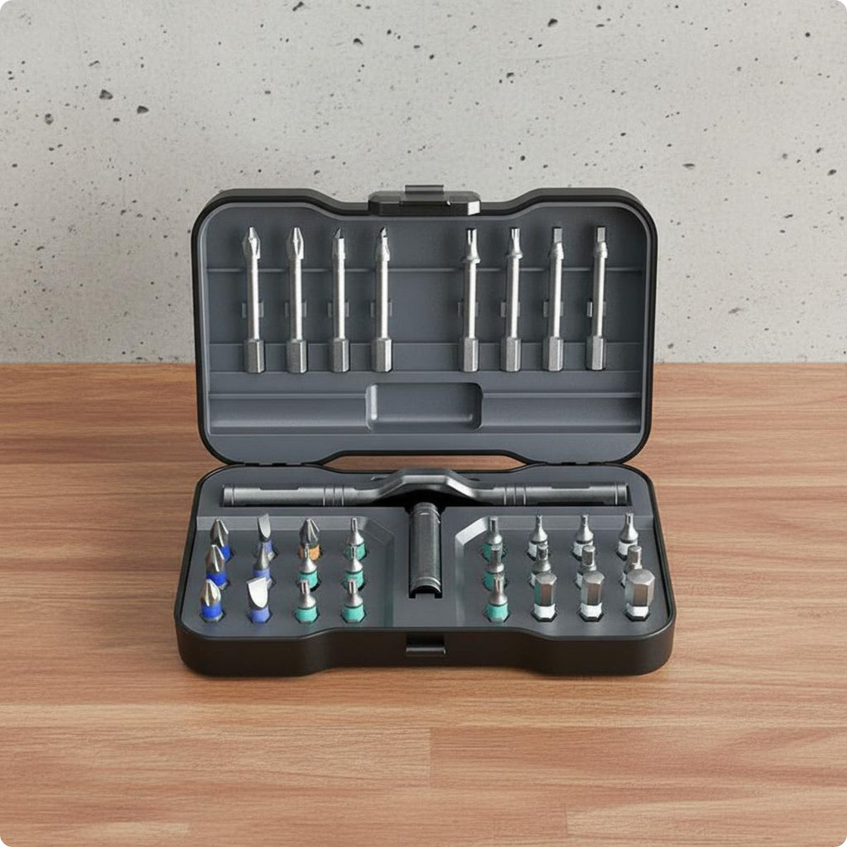 24 Pieces 24 in 1 Screwdriver Kit High Hardness Driver Set S2 Steel
