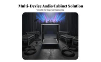Heavy-Duty Construction 12U Rolling Audio Rack Reinforced Corners 16U Sound Equipment Case Lockable Portable Amplifier Mixer Cabinet Waterproof for Musicians, DJs, Live Performance, Stage, Touring