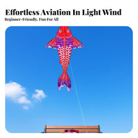 Koi Kite Easy to Fly in Light Wind Large Koi Kite Vibrant Colors