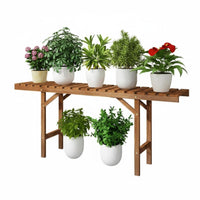 Complimentarystanding 3-Tier Plant Ladder Multi-Tiered 3-Tier Ladder Shelf Stable Design Display Stand Easy Assembly for Gardeners, Apartment Dwellers, Homeowners, Balcony, Living Room, Indoor, Garden
