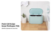 Mini Desktop Trash Can Double Layer Design Desktop Trash Can Compact Size Mini Press-Top Garbage Bin for Students, Homeowners, Dorm Room, Bedroom, Car