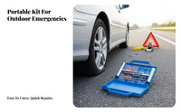 Emergency Use Flat Tire Repair Kit Portable Tubeless Tire Repair Kit Universal Fit for Beginners, Road Trip