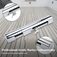 Outboard Lock Key Cylinder Stainless Steel Outboard Lock Rectangular Bar