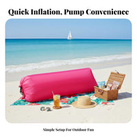 No Pump Required Wind-Inflated Couch Foldable Design Wind-Inflated Lounger Lightweight air couch Quick Inflation for outdoor concertmobileers, Beachmobileers, Camping, Music events, Beach, waterside