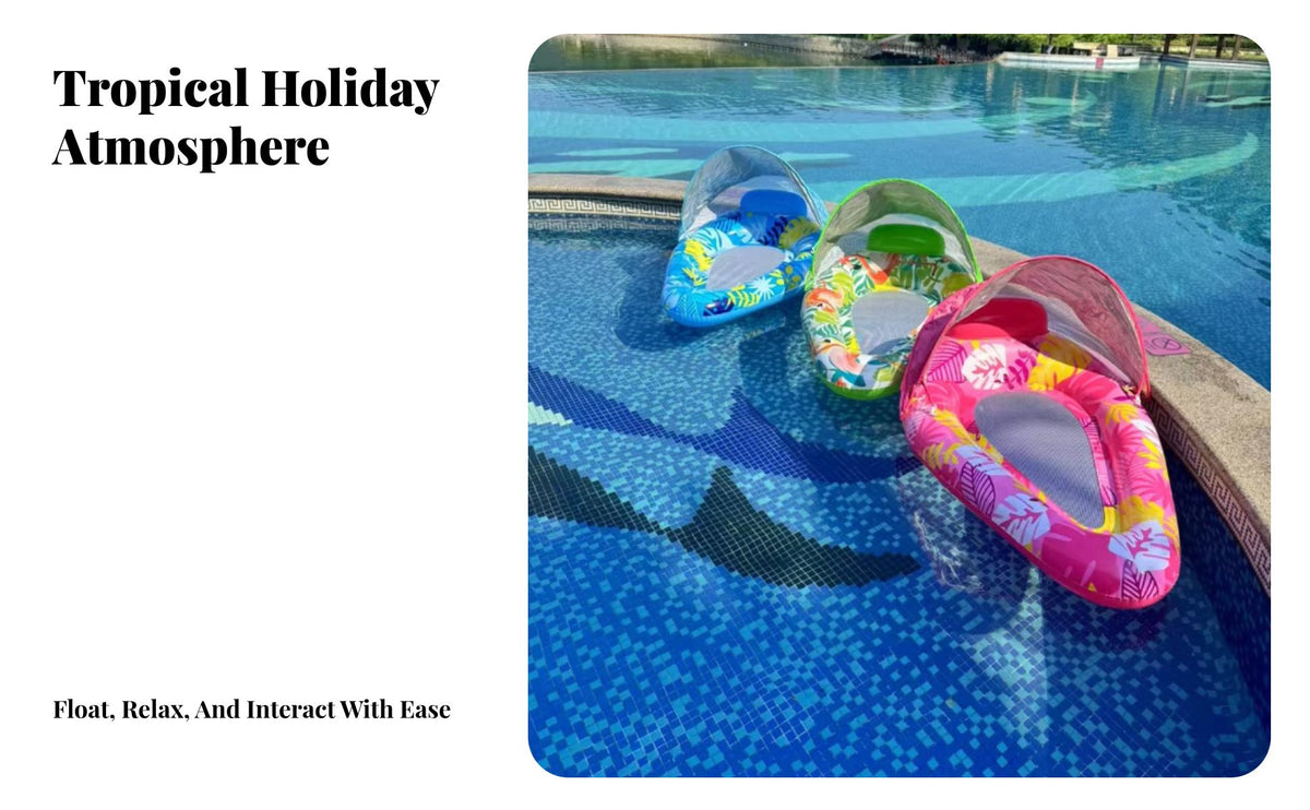 Thickened PVC Material Water Drop Mesh Lounger Comfortable Pool Lounge Chair with Backrest Long-Lasting for Adults, Women, Beach