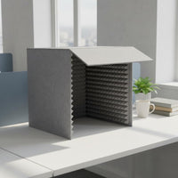 Reduces Reverberation and Reverb Desktop Soundproof Booth Easy Assembly Desktop Soundproof Box Foldable Design Tabletop Sound Isolation Box Lightweight for Students