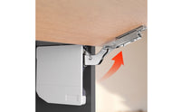 2 Pieces Hydraulic Support Mechanism Adjustable Lift up Hinge with Gentle Close Quiet Hardware for Overhead Storage